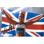 Athletics Katerina Johnson Thompson signed 6x4 colour photo.