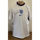 Football Kyle Walker signed England replica shirt size XL.