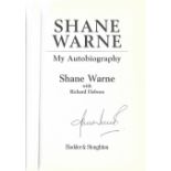 Cricket Shane Warne signed hardback book titled My Autobiography. 317 pages