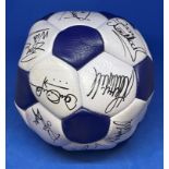 Football Queens Park Rangers Legends multi signed full size football.