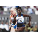 Olympics Daryll Neita signed 6x4 colour photo.