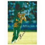 Cricket Shaun Pollock signed 10x8 South Africa colour photo.