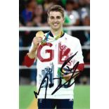 Olympics Max Whitlock signed 6x4 colour photo.