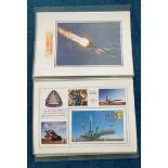 40 Space Exploration FDC with Stamps and FDI Postmarks, Housed in a Binder with Stunning NASA