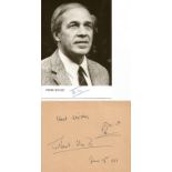 Classical music, 3 signed items. Pierre Boulez composer and conductor, a signed 6x4 photo