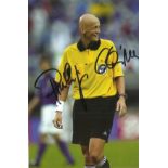 Pierluigi Collina signed 6x4 colour photo. Italian former football referee. He was named FIFAs