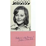 Childrens TV, Magpie presenters Jenny Handley and Susan Stranks. A signed 6x4 Magpie cast card and a