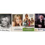 7 Signed TV and Film Stars Images Approx 6 x 3 Postcard Sized, Including Debra A Stevenson, Amanda