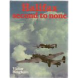 Victor Bingham. Halifax Second To None. A WW2 first edition hardback book in good condition.