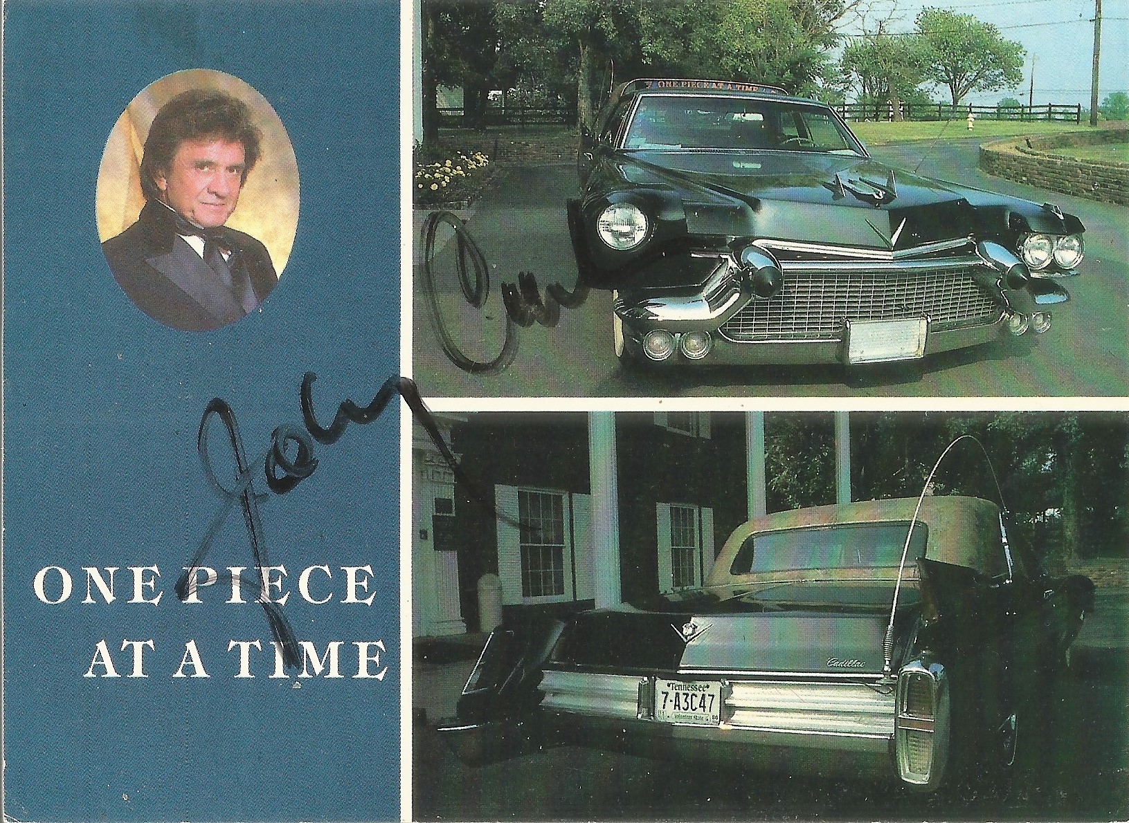 Johnny Cash signed 6x4 colour postcard. February 26, 1932 - September 12, 2003, was an American