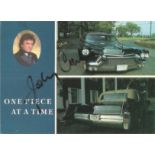 Johnny Cash signed 6x4 colour postcard. February 26, 1932 - September 12, 2003, was an American