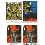 Gilbert and George signed postcard collection. 6 included. Good condition. All autographs come