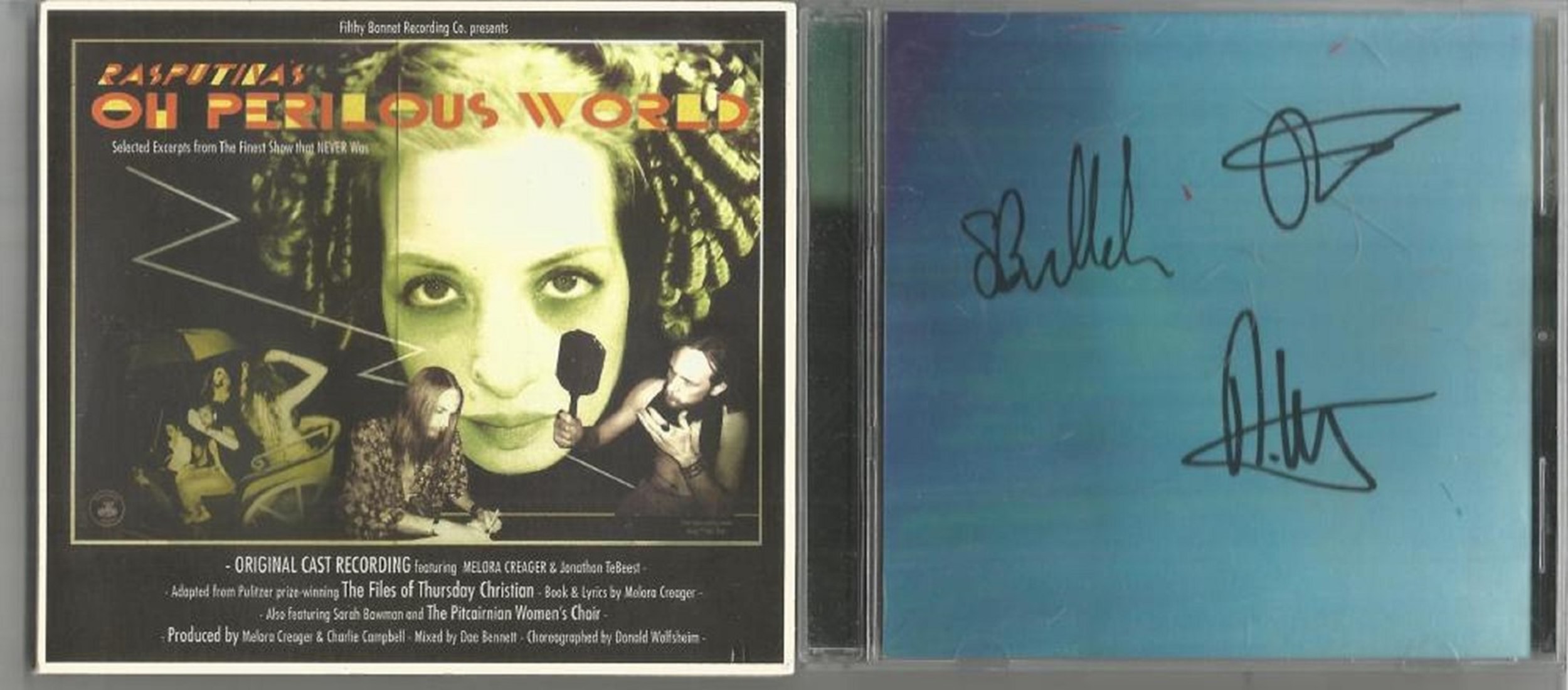 5 Signed and Unsigned CDs Including Original Cast Recording Rasputinas Oh Perilous World Unsigned, - Image 2 of 3