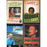 A collection of 5 DVD all unsigned. Jimmy Cricket Live pull your seats forwards. George Casey your