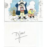 Authors and cartoonists, three signed items. They are Joan Aiken, a signed note. P. D. James, a