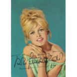 Brigitte Bardot signed 6x4 colour photo. Good condition. All autographs come with a Certificate of