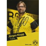 Jurgen Klopp signed 6x4 colour promo photo. German professional football manager and former player