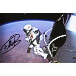 Felix Baumgartner signed 12x8 colour photo. Good condition. All autographs come with a Certificate