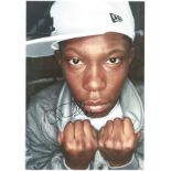 Dizzie Rascal Music Signed 12 x 8 Colour Photograph. Good condition. All autographs come with a