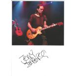 Jerry De Borg Jesus Jones Music Signed 12 x 8 Colour Photograph. Good condition. All autographs come