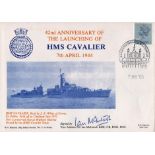 WW2 Navy cover Vice Admiral Sir Ian McIntosh KBE CB DSO DSC signed FDC. 42nd Anniversary Of The