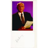 Mikhail Gorbachev signed 6 x 4 inch white card with colour photo. Good condition. All autographs