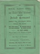 Musicals, 3 in House Brochures & Programme for Royal Albert Hall Irish Concert 18th March 1916, in