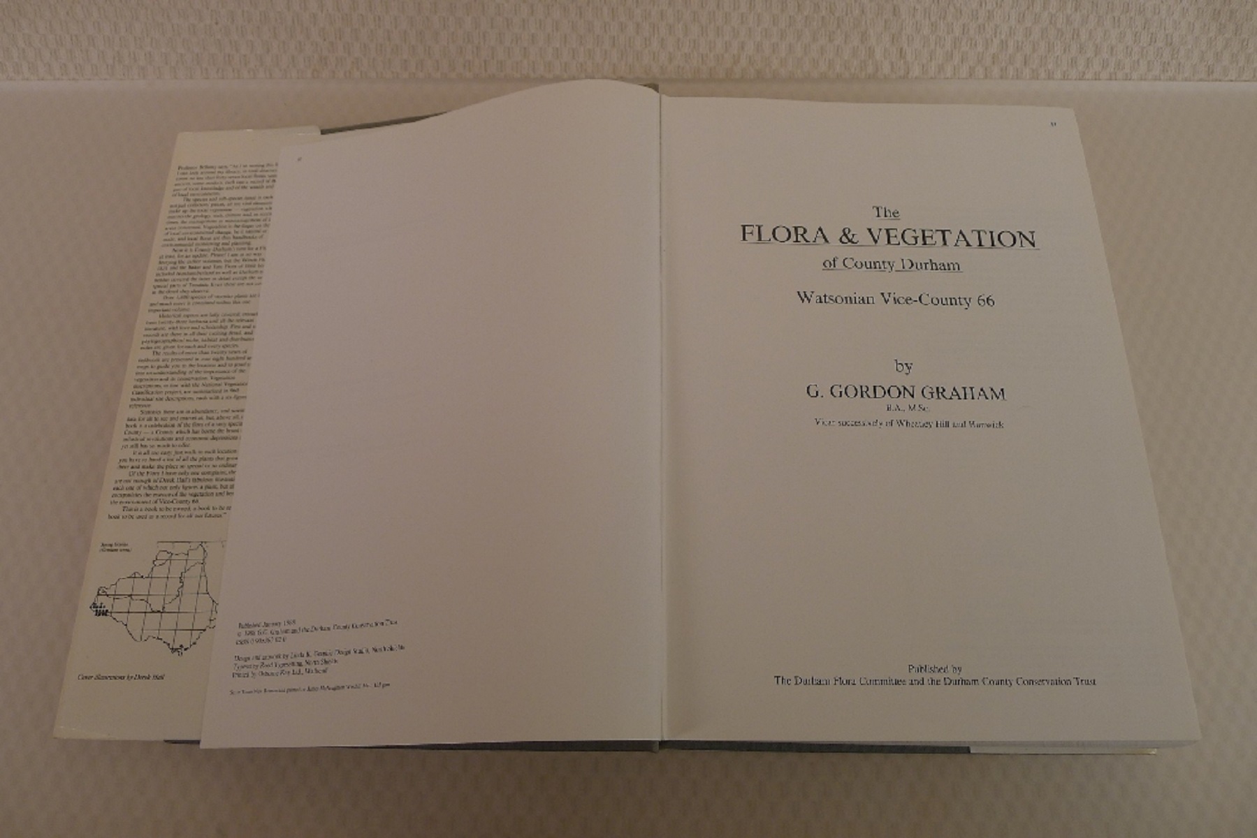 The Flora and Vegetation of County Durham Watsonian Vice County 66 by G G Graham published by The - Image 5 of 5