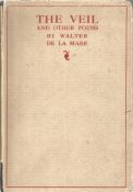 Signed Hardback Book The Veil And other Poems by Walter De La Mare dedicated & Initialled W D M