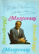 Signed Mantovani In House Brochure 1969 from a performance at Eastbourne Ticket stubs & Decca