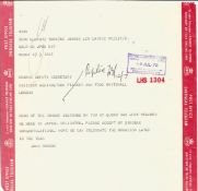 Correspondence collection of mostly signed letters to Mr F Kearns congratulating Him for receiving a