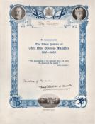 Certificate to Commemorate The Silver Jubilee of King George V & Queen Mary 1910 1935 printed