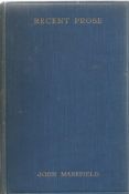 Hardback Book Recent Prose by John Mansfield 1924 First Edition published by William Heinemann Ltd