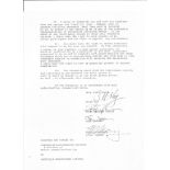 Queen original signed contract 1977 Freddie Mercury Electra records