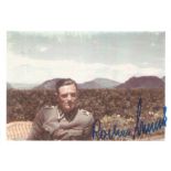 WW2 Rochus Misch Hitlers bodyguard signed 6 x 4 colour photo