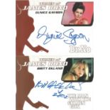 James Bond signed trading cards Britt Ekland and Eunice Gayson