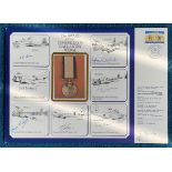WW2 rare Dambuster Bill Townsend multiple signed RAF Medal cover