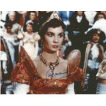 Jean Simmons actress signed stunning 10 x 8 inch colour photo