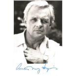 Anthony Hopkins signed 6 x 4 inch b/w portrait photo