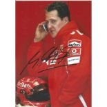 Michael Schumacher F1 legend signed 6 x 4 inch colour photo