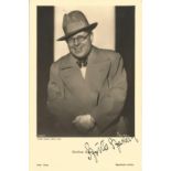 Casablanca actor Szoke Szakall Cuddles signed vintage 6 x 4 inch sepia photo