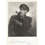 WW2 Count Felix von Luckner signed 6 x 4 inch b/w photo
