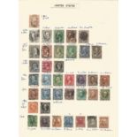 USA, 1861-1902, stamps on loose sheet, approx. 35. Good condition. We combine postage on multiple