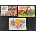 3 Albums Brook Bond Tea Cards, Prehistoric Animals, Famous People 1869-1969, Olympic Games (blank