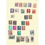 Spain, stamps on loose sheets, approx. 40. Good condition. We combine postage on multiple winning
