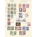 Monaco, 1885/1976, stamps on loose sheet, approx. 30. Good condition. We combine postage on multiple