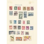 Czechoslovakia, Ras Al Khaimah, Poland, Hungary, stamps on loose sheets, approx. 90. Good condition.