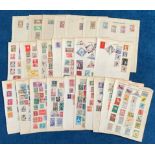 European stamp collection over 25 loose pages. Includes Netherlands, Yugoslavia, Poland, Luxembourg,