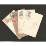 Jersey, 4 First Day Covers, 1943. Good condition. We combine postage on multiple winning lots and