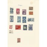 Portugal, Greece, Monaco, Norway, stamps on loose sheets, approx. 60. Good condition. We combine